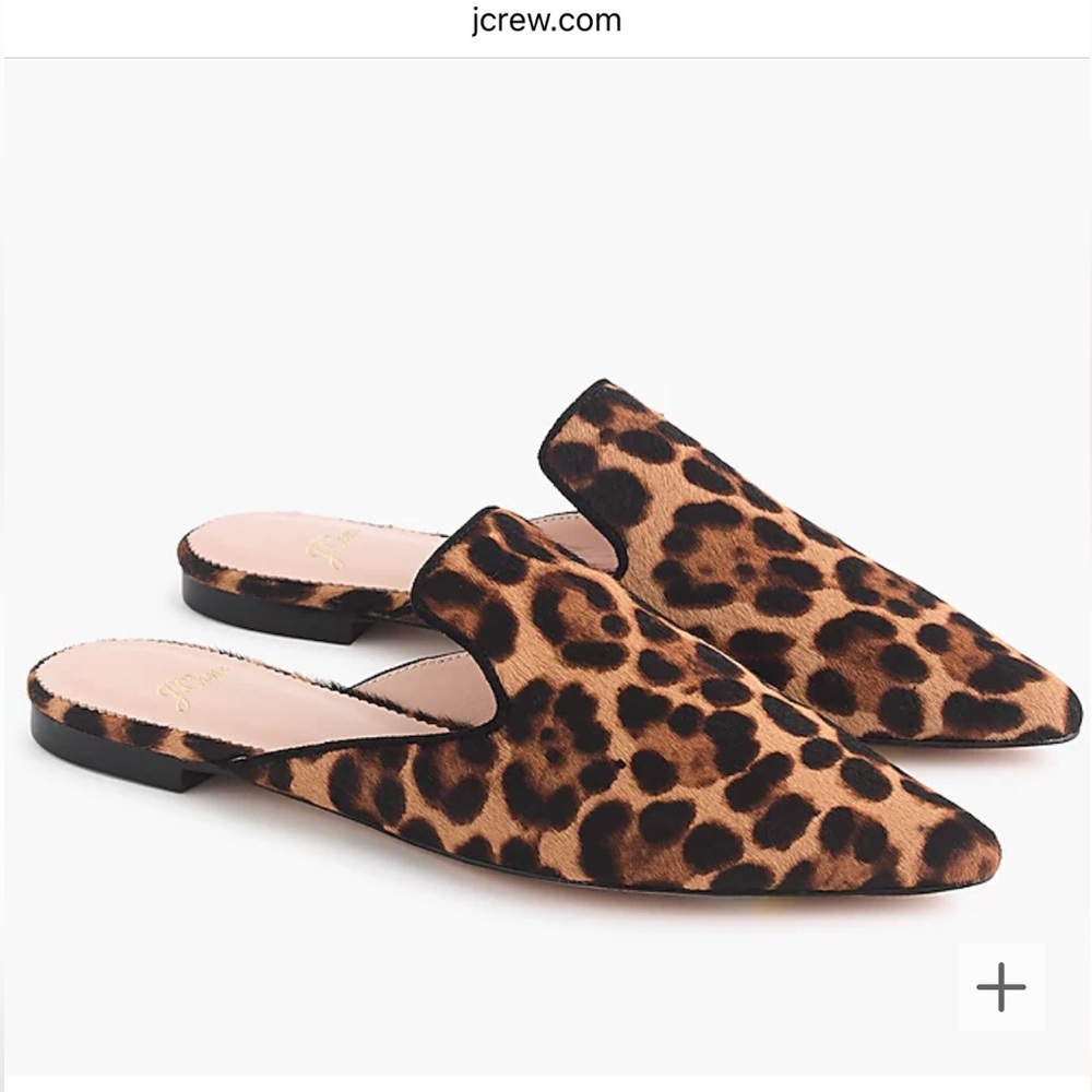 J Crew :: Cheetah Pointed Toe Slide